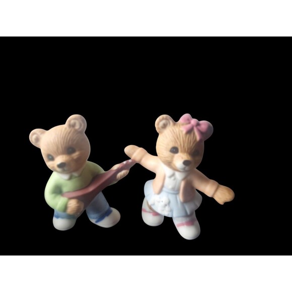 Homeco Sock Hop Dance Porcelain Bear Collection - Picture 5 of 6